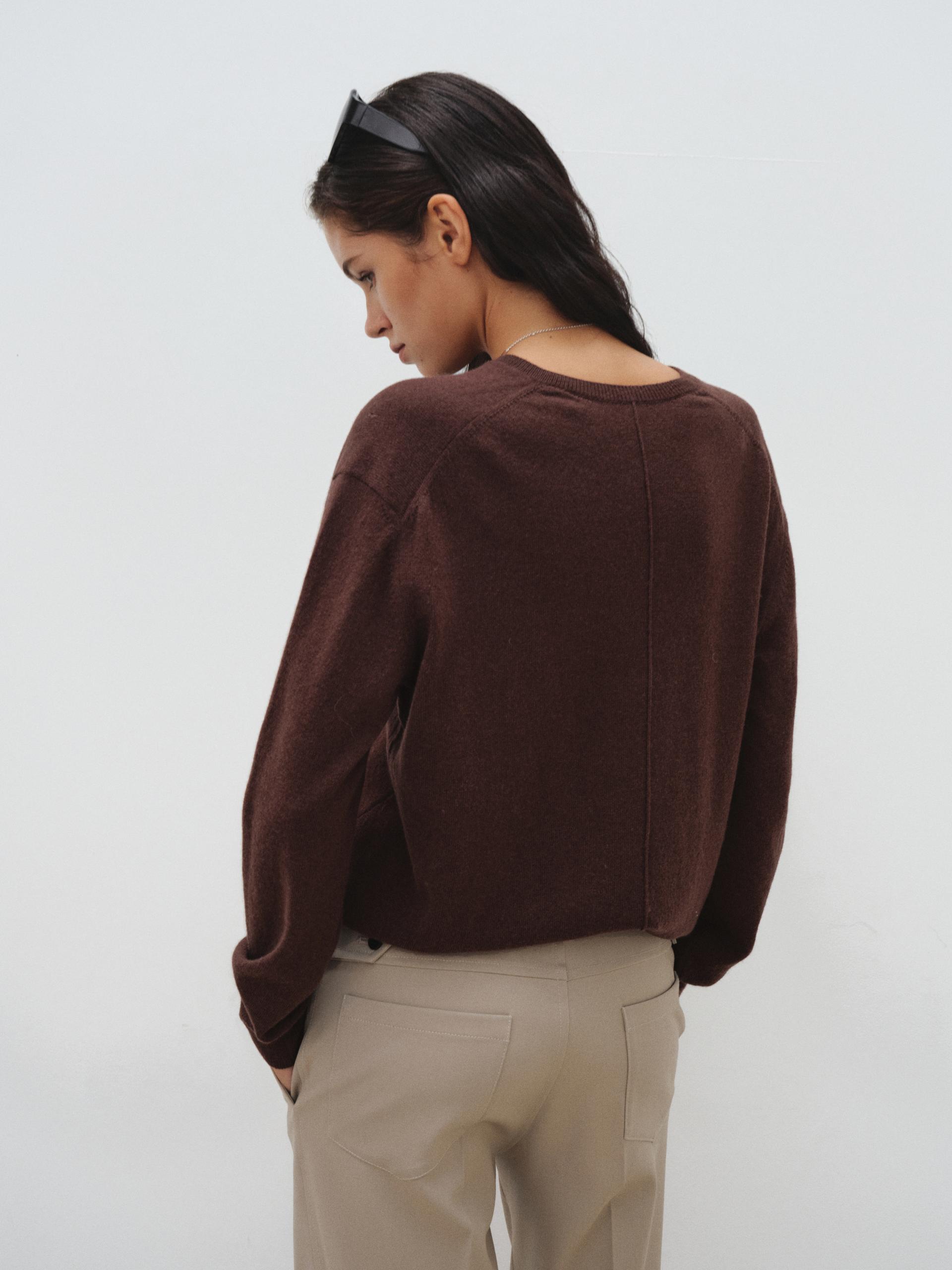 Standard V Neck Sweater in cashmere & wool_4 colors