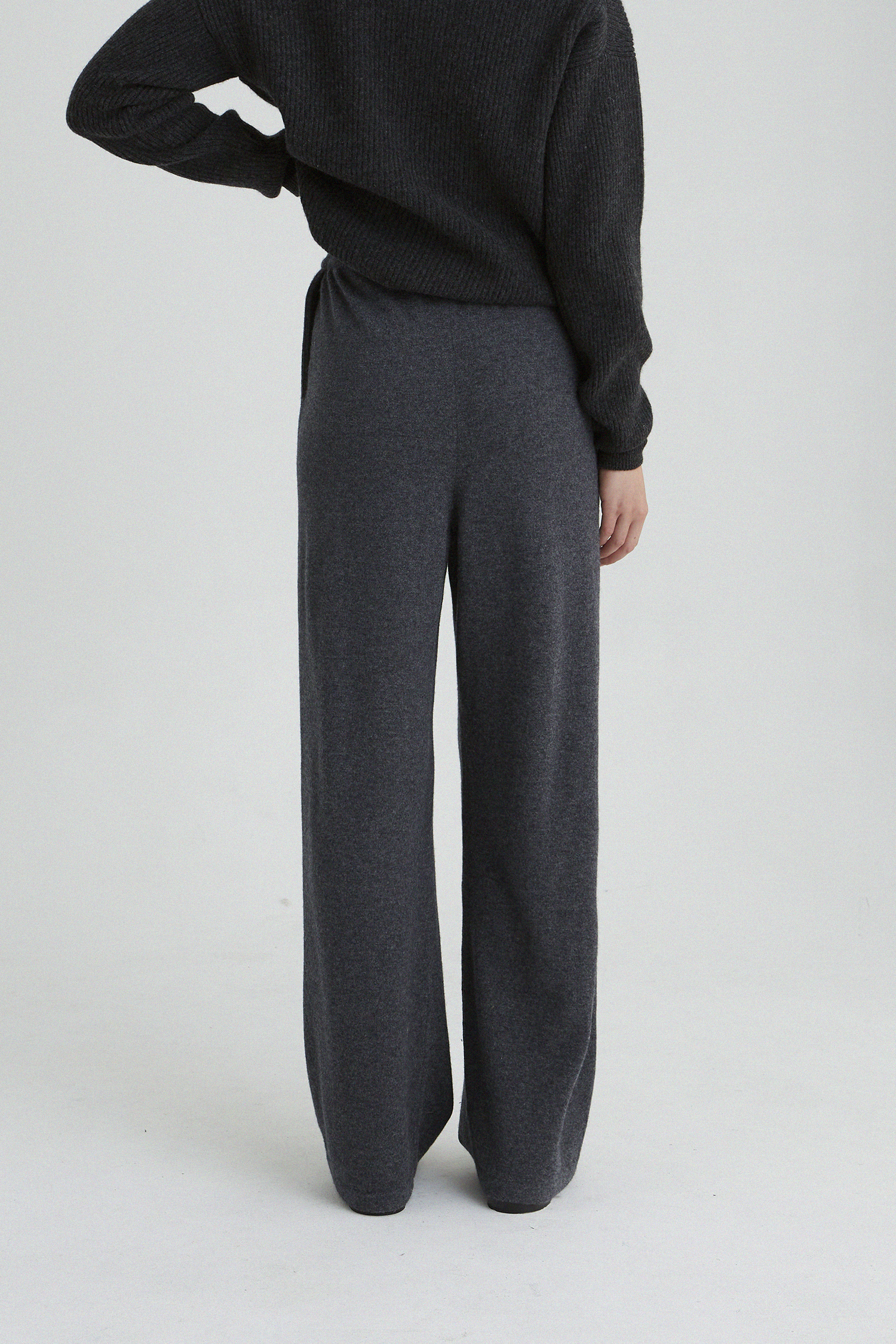 [4th] Knit trouser in Cashmere and Merino wool_3 colors