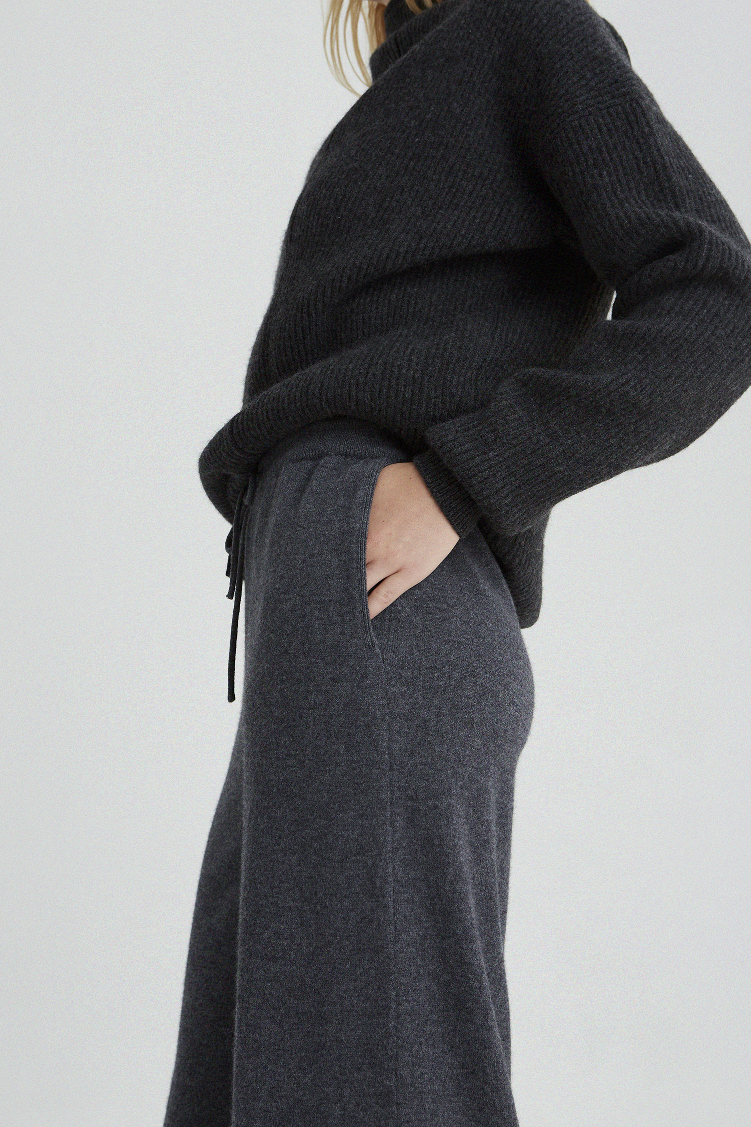 [4th] Knit trouser in Cashmere and Merino wool_3 colors