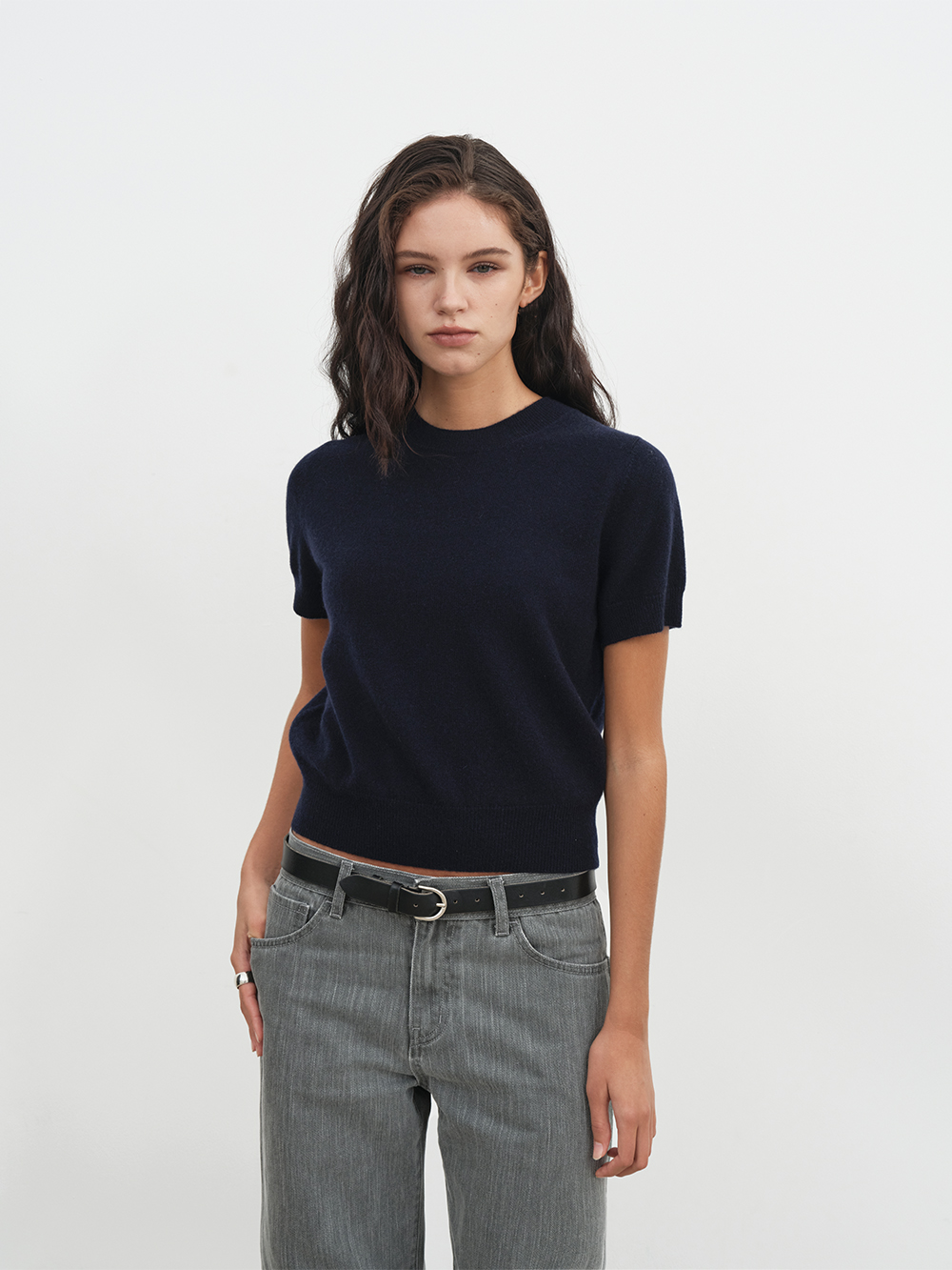 [9th] 100% Pure Cashmere Signature Crewneck Sweater_5 colors