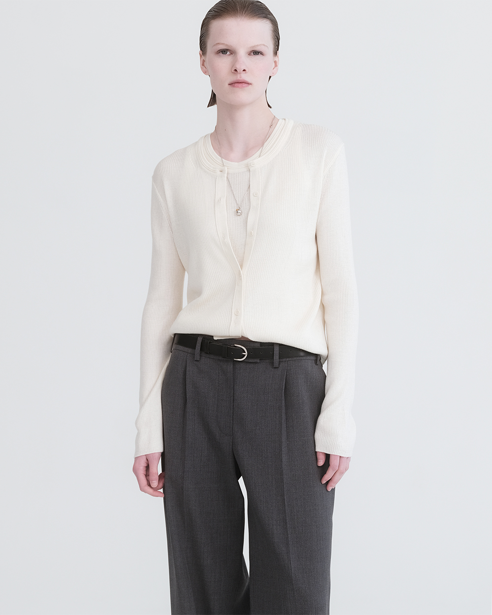 Silk Touch Ribbed Knit Cardigan in 3 colors