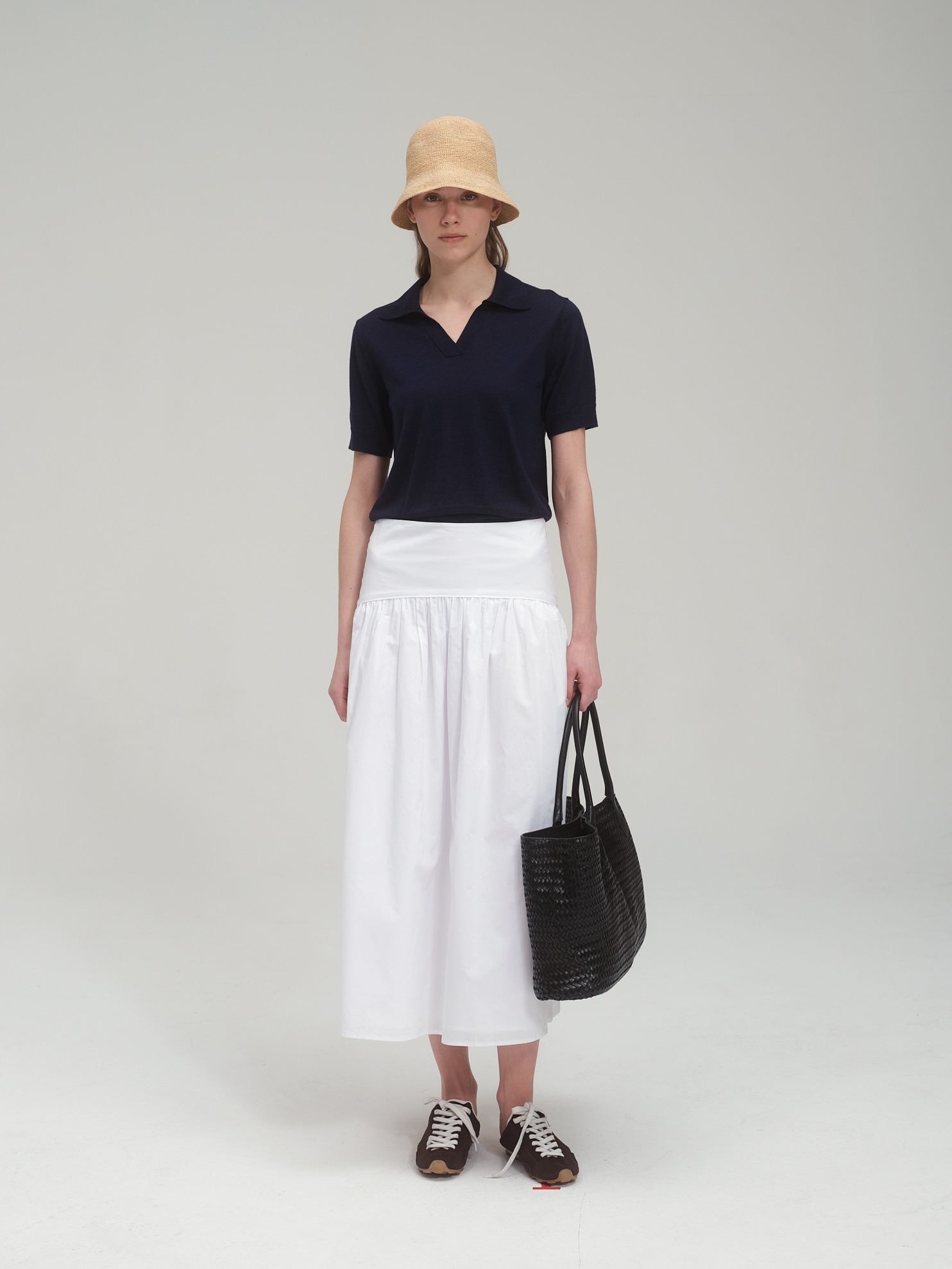 Fine Yarn Collar Summer Sweater_3 colors
