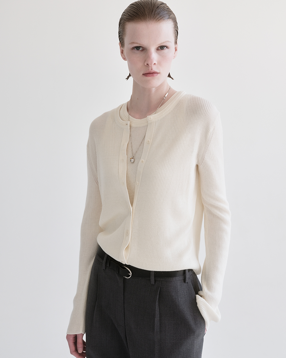 Silk Touch Ribbed Knit Cardigan in 3 colors
