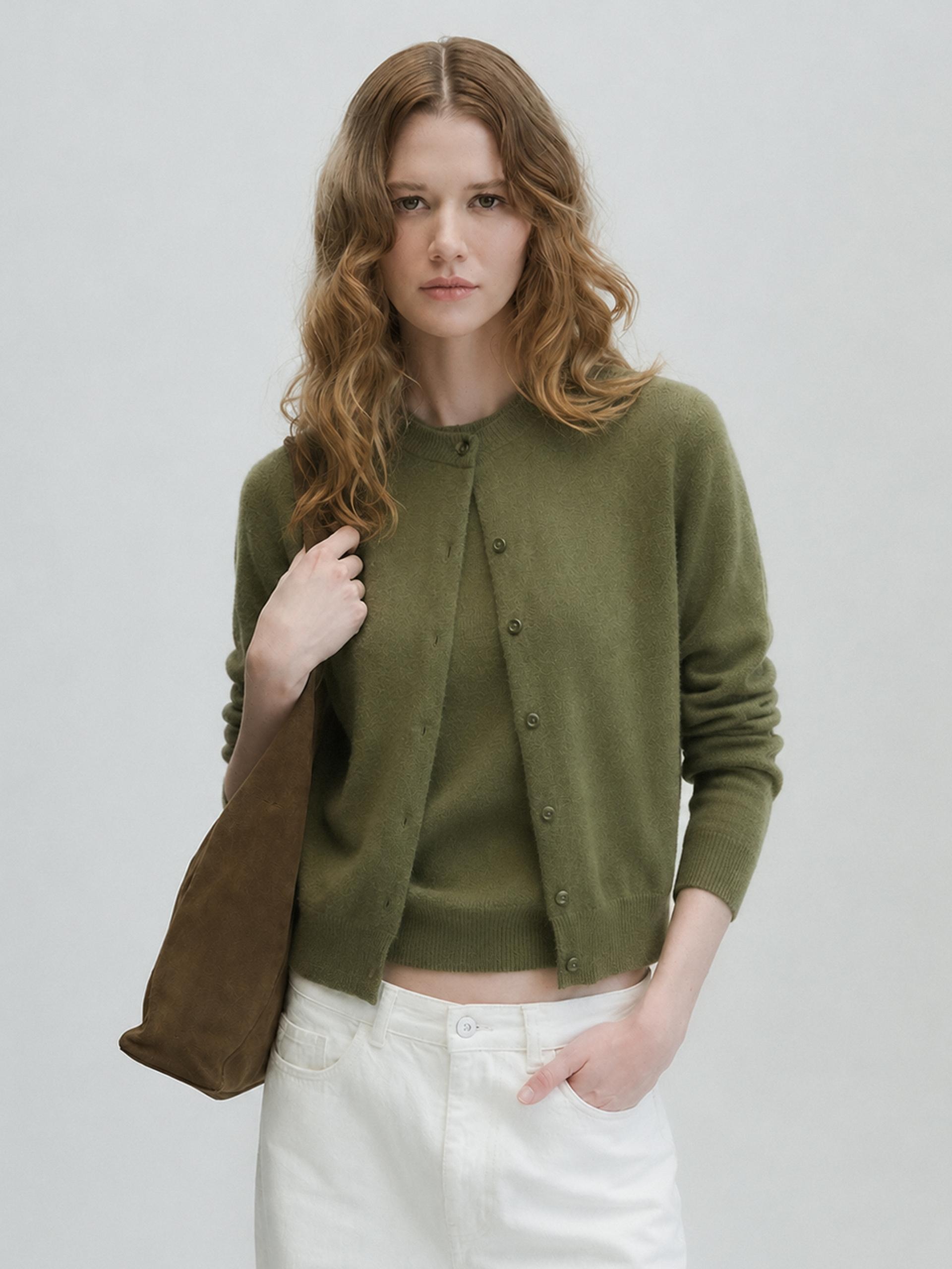 [9th] 100% Pure Cashmere Signature Cardigan_5 colors