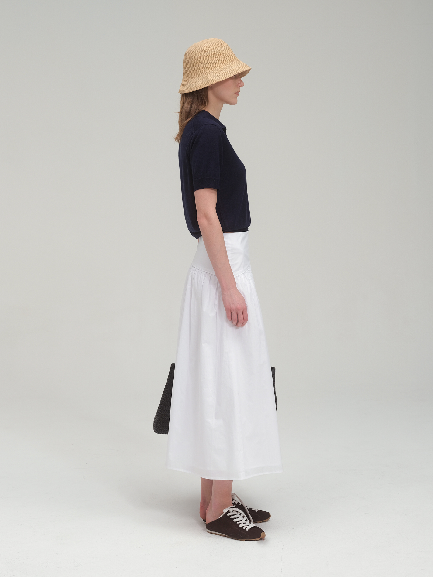 Fine Yarn Collar Summer Sweater_3 colors