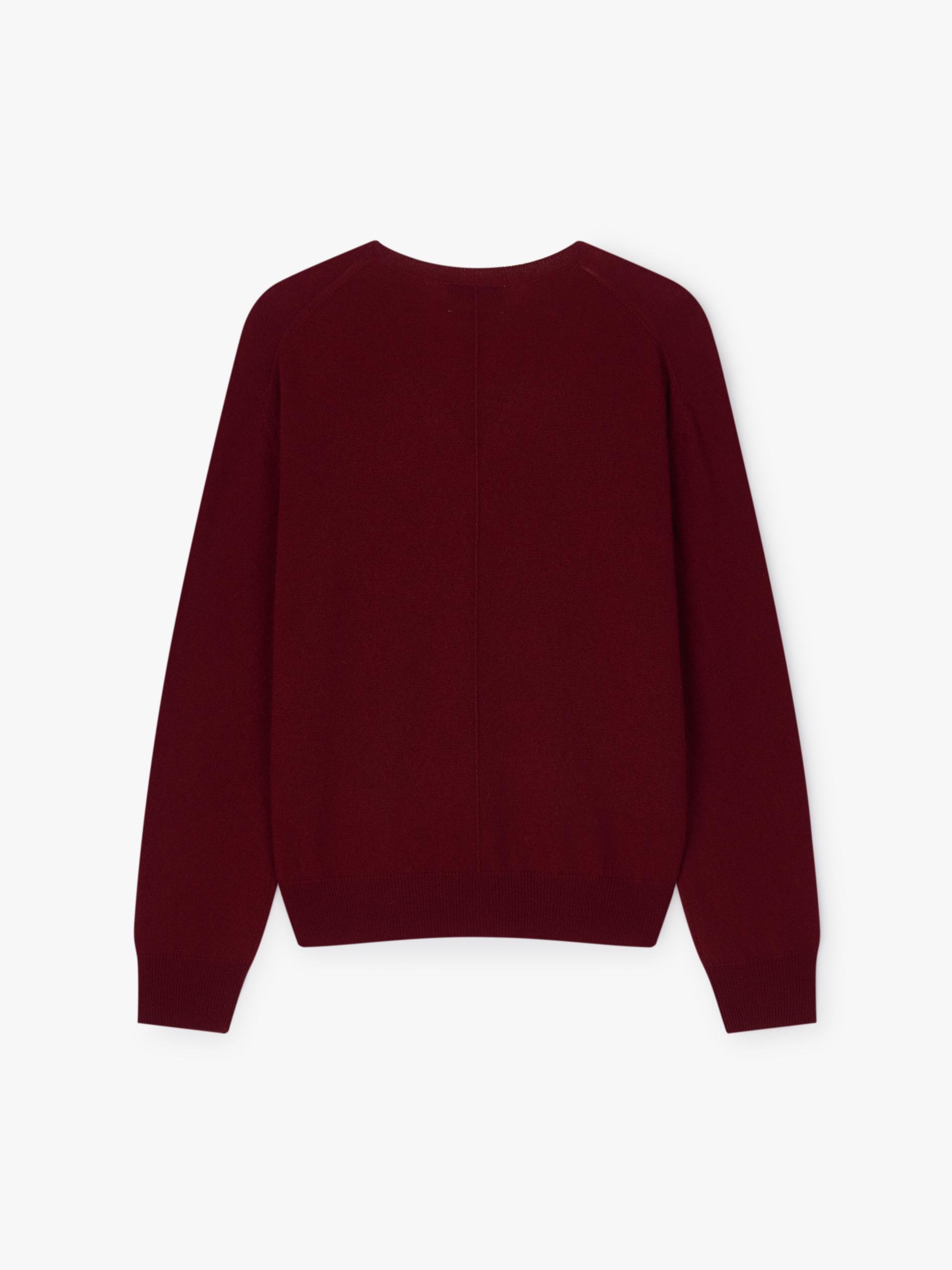 Standard V Neck Sweater in cashmere & wool_Light Grey
