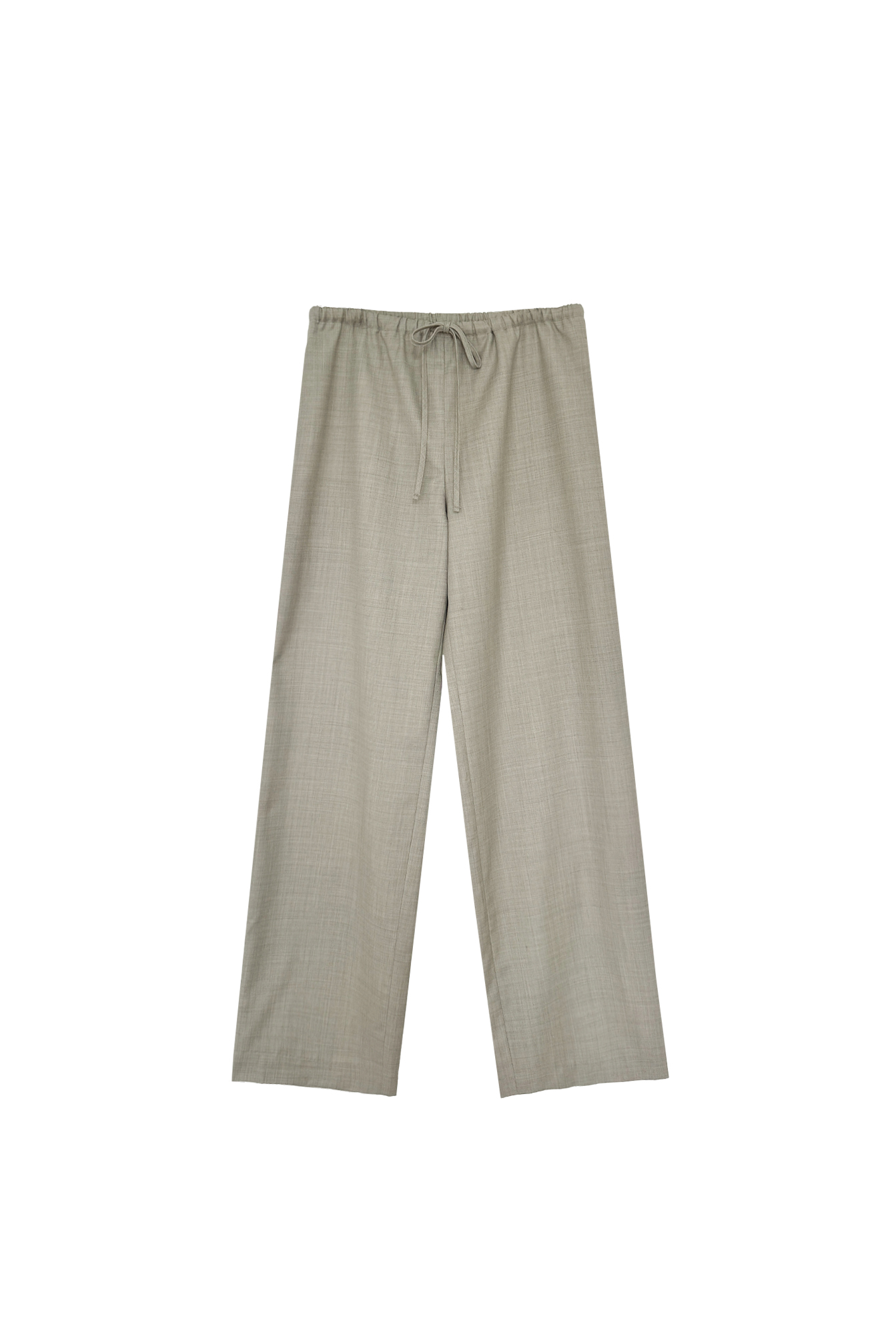 Wide Fit String Trouser in Summer Wool