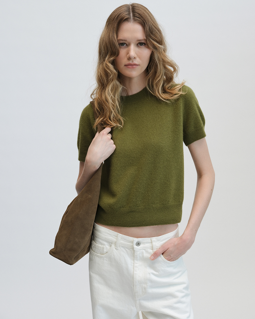 [9th] 100% Pure Cashmere Signature Crewneck Sweater_5 colors