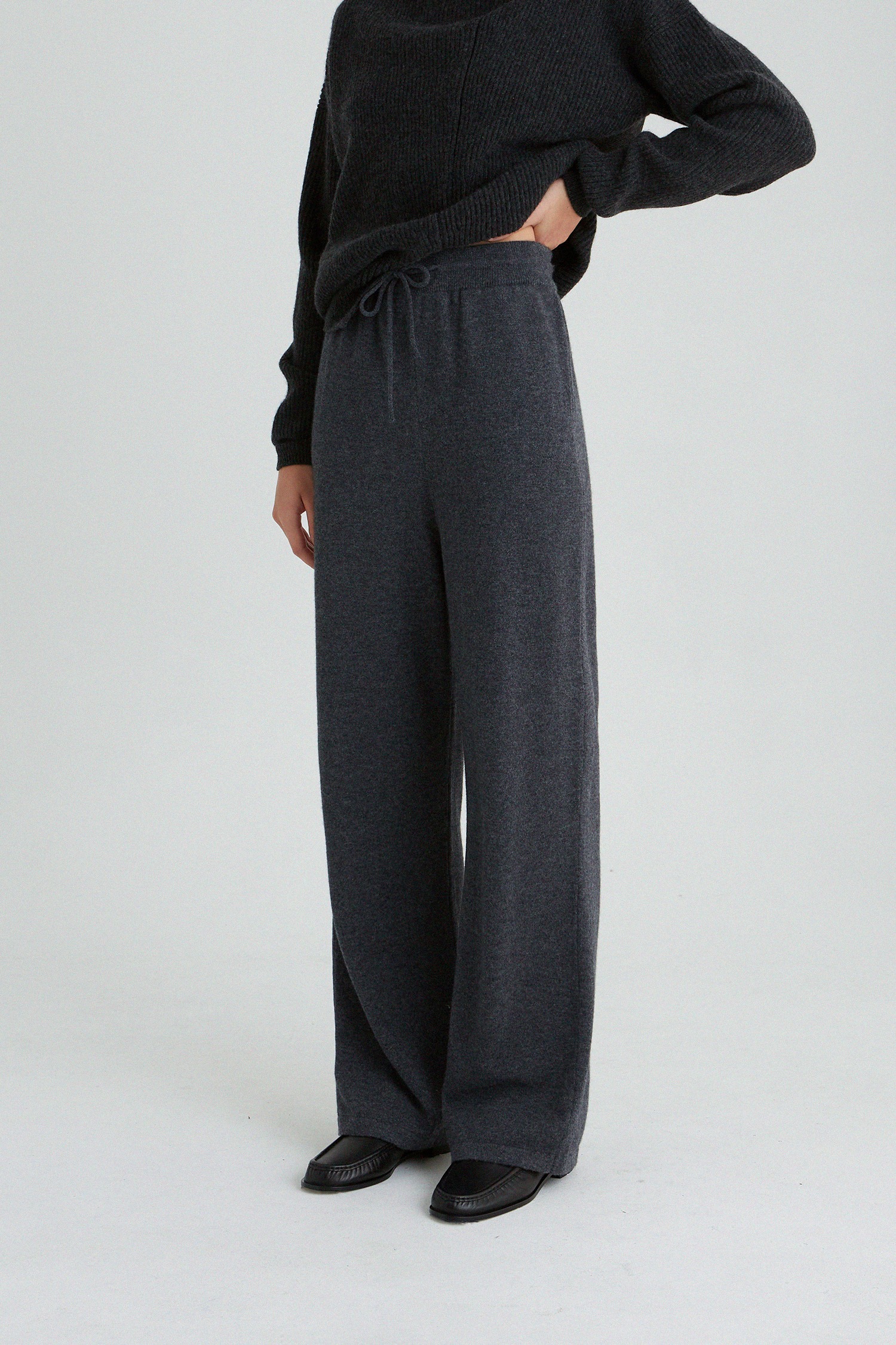 [4th] Knit trouser in Cashmere and Merino wool_3 colors