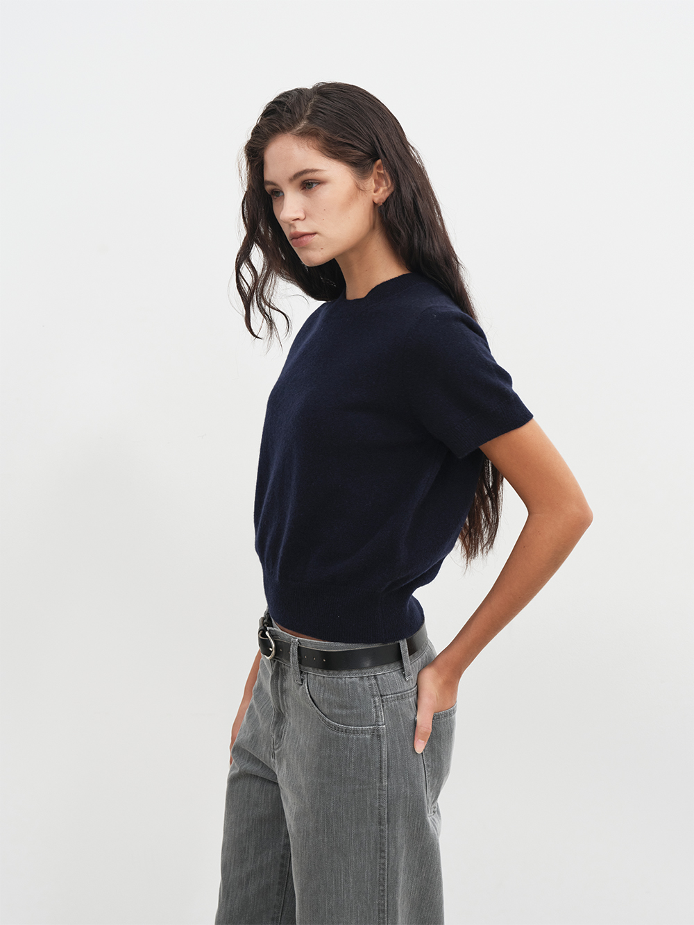 [9th] 100% Pure Cashmere Signature Crewneck Sweater_5 colors