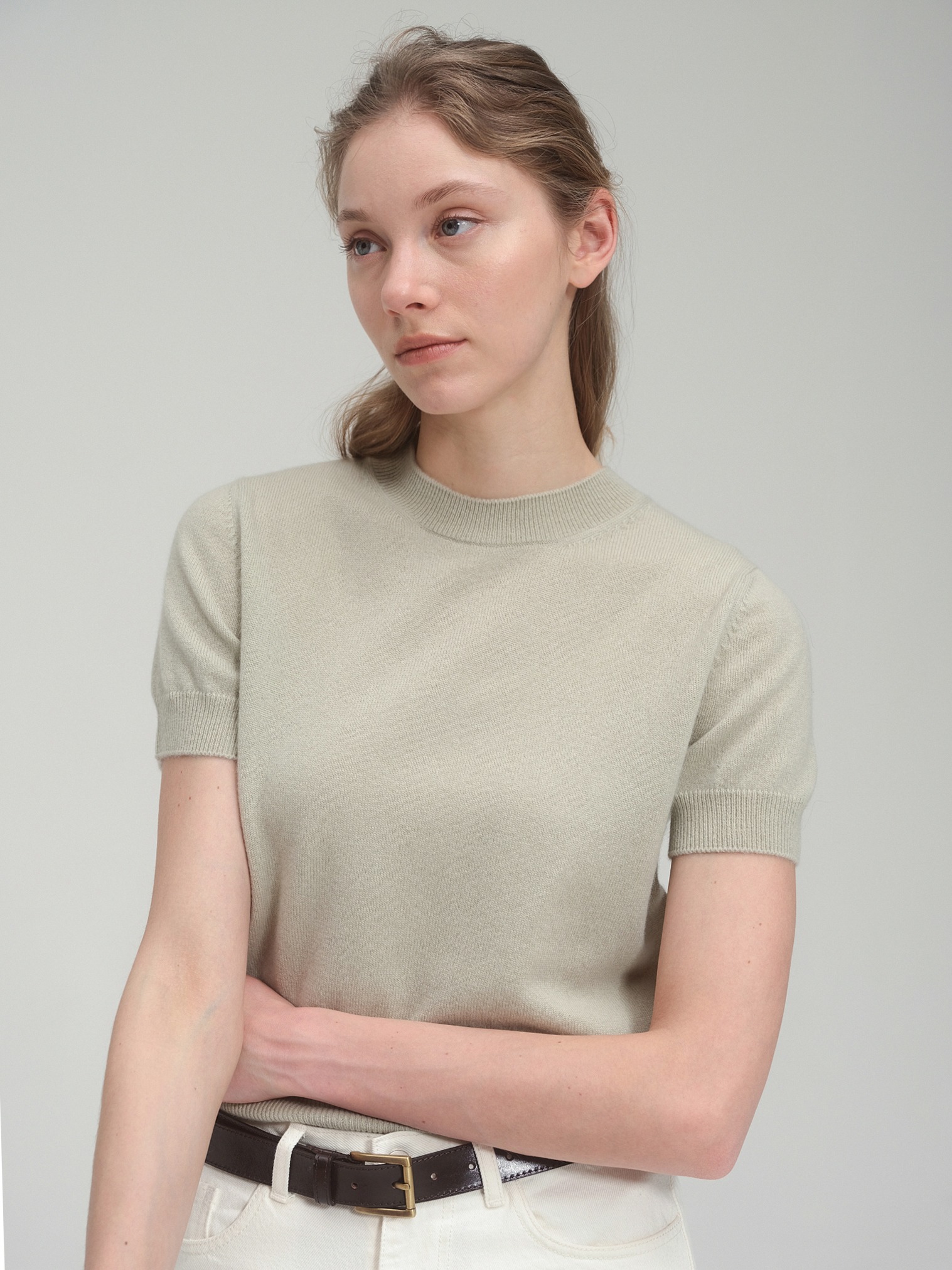 [9th] 100% Pure Cashmere Signature Crewneck Sweater_5 colors