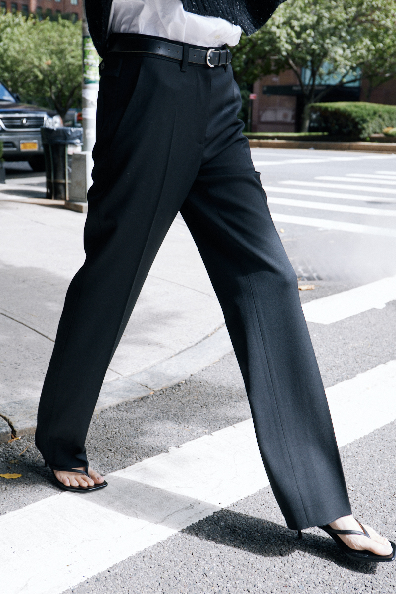 Tailored Straight Fit Trouser_Black