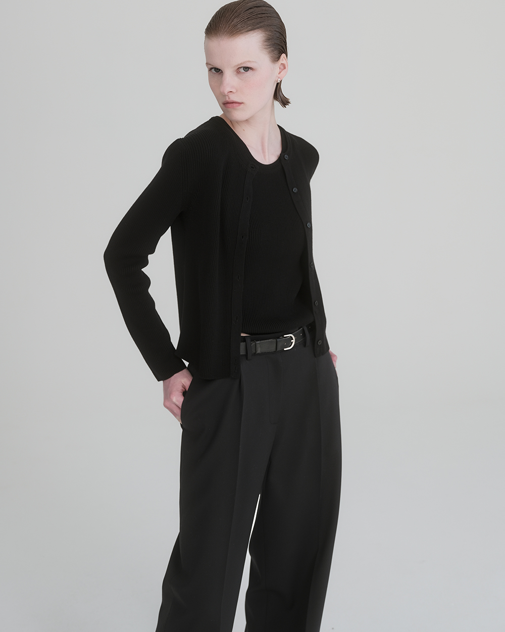 Silk Touch Ribbed Knit Cardigan in 3 colors