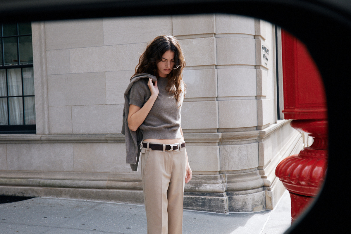 Tailored Straight Fit Trouser_Beige