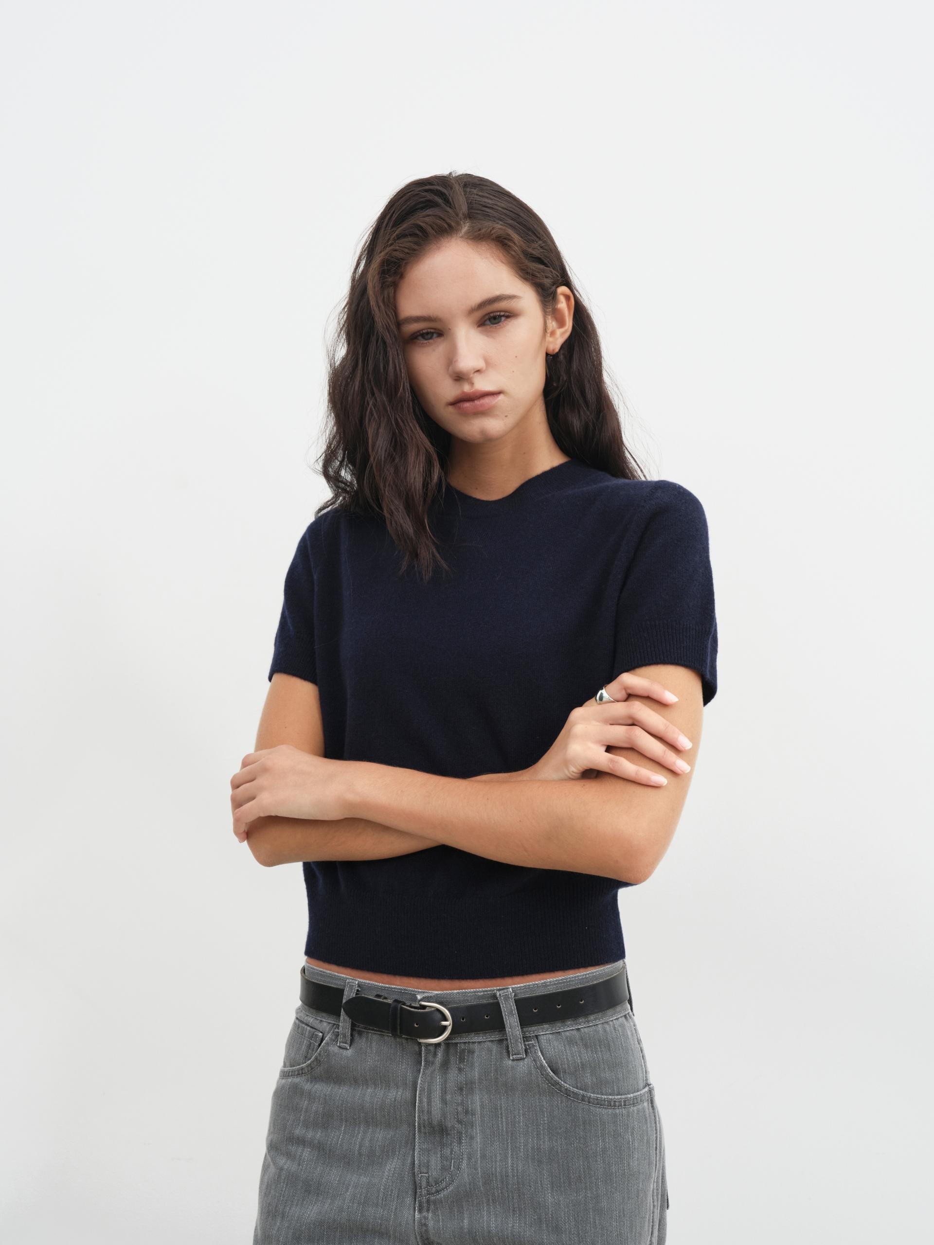 [9th] 100% Pure Cashmere Signature Crewneck Sweater_5 colors