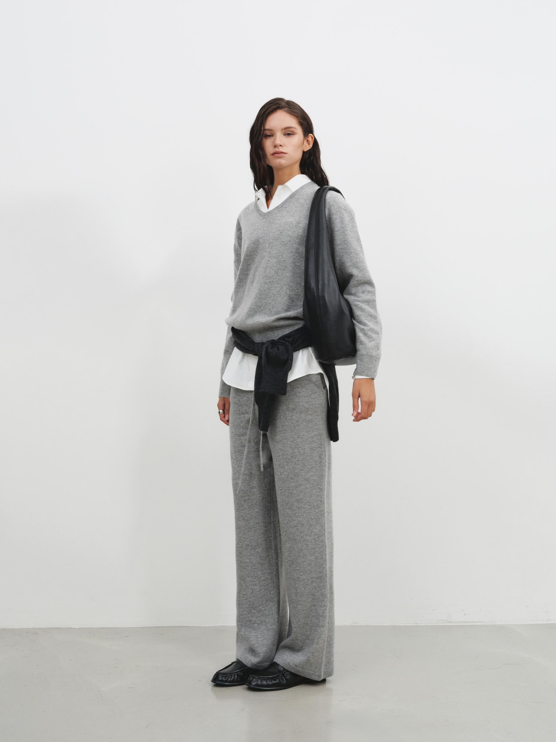 [4th] Knit trouser in Cashmere and Merino wool_3 colors