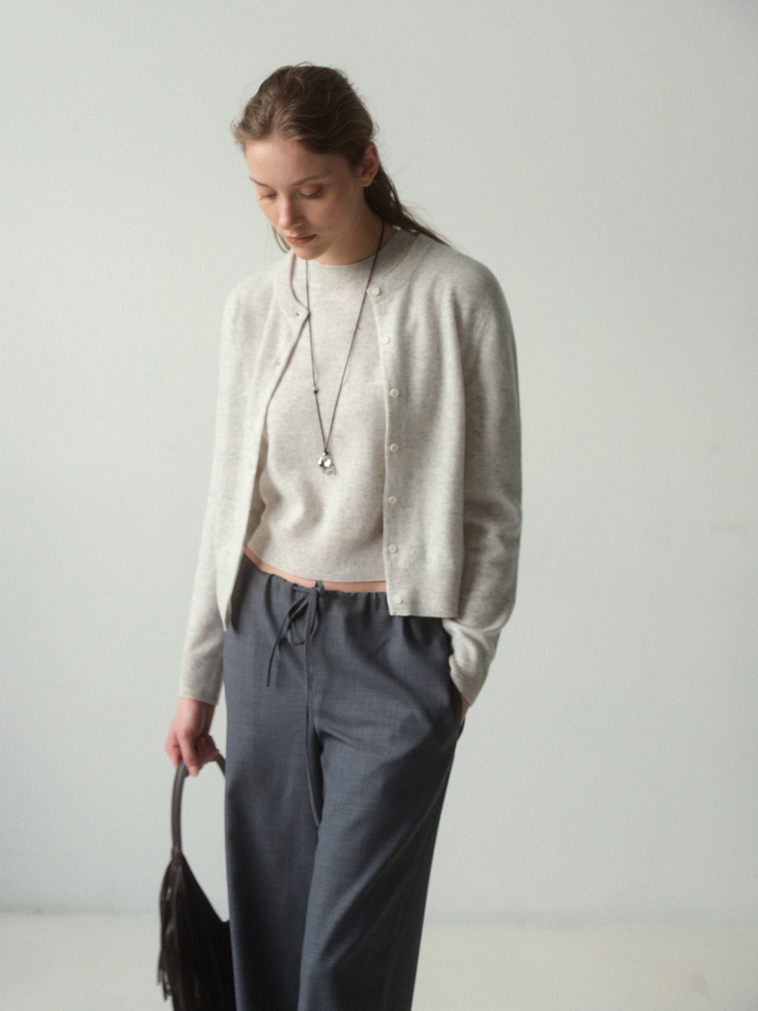 [9th] 100% Pure Cashmere Signature Crewneck Sweater_5 colors