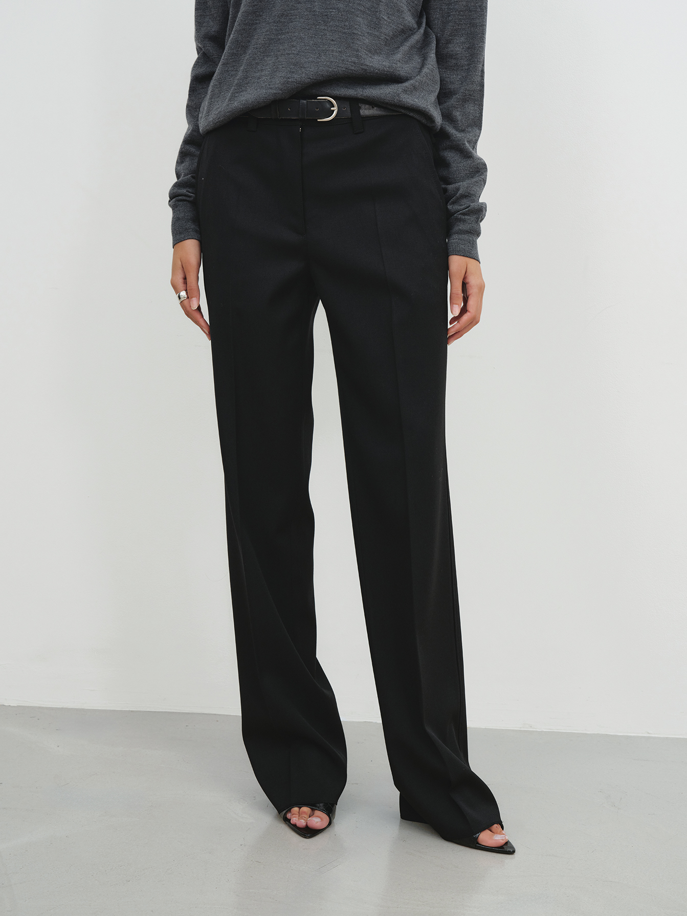 Tailored Straight Fit Trouser_Black