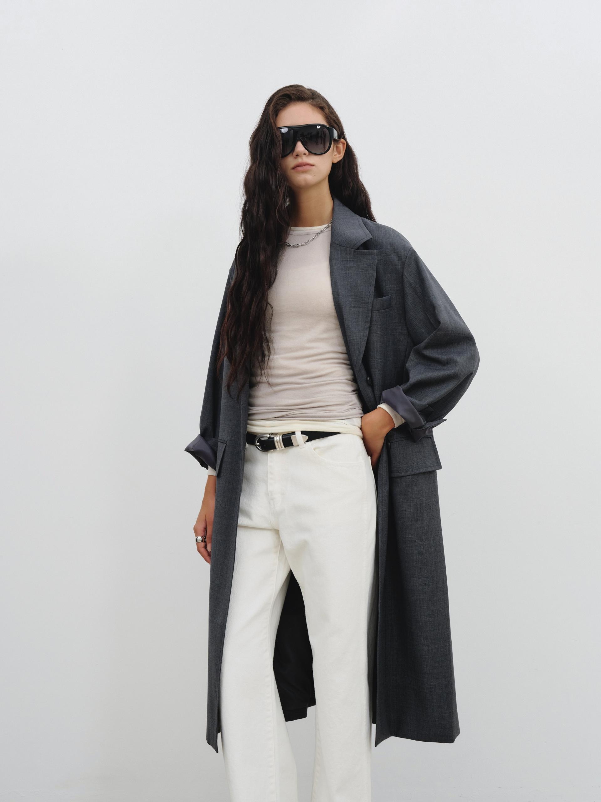 Cashmere Touch Long Sleeve T shirt_Cream
