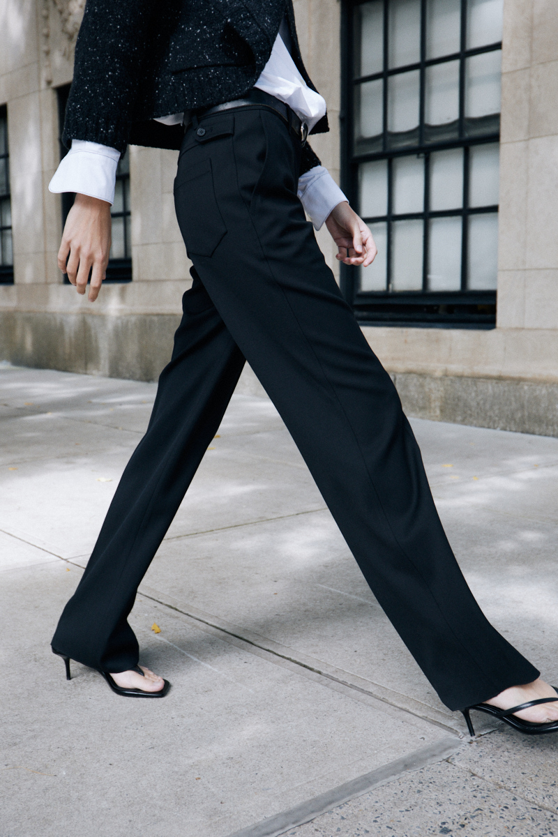 Tailored Straight Fit Trouser_Black