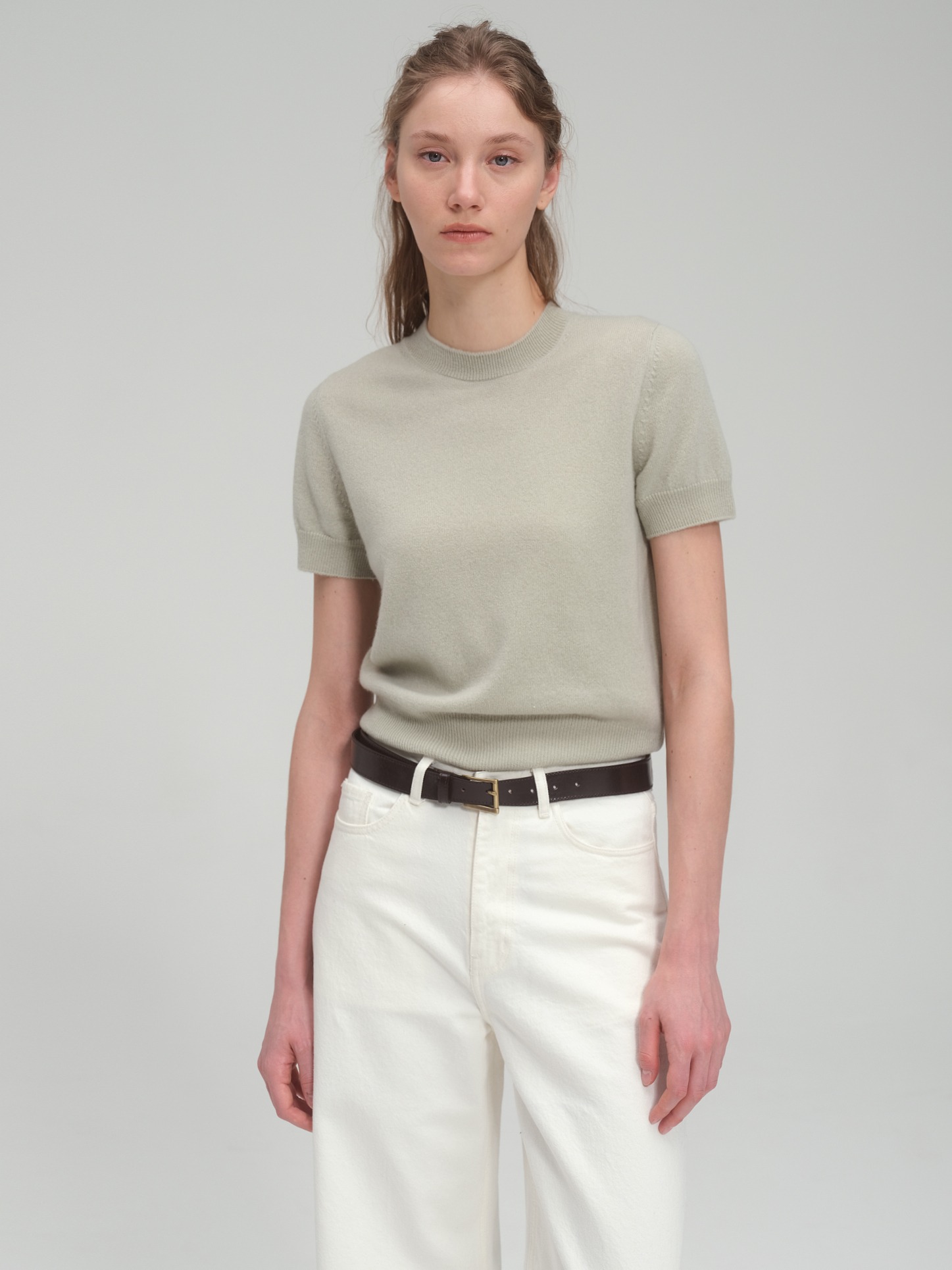 [9th] 100% Pure Cashmere Signature Crewneck Sweater_5 colors