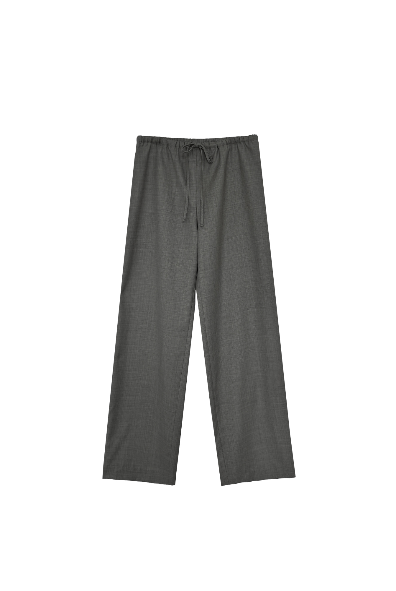 Wide Fit String Trouser in Summer Wool
