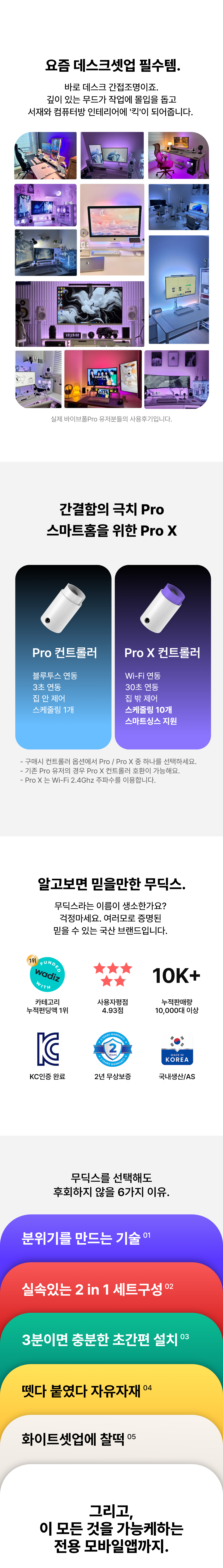 무딕스 바이브폴 Pro 데스크테리어세트