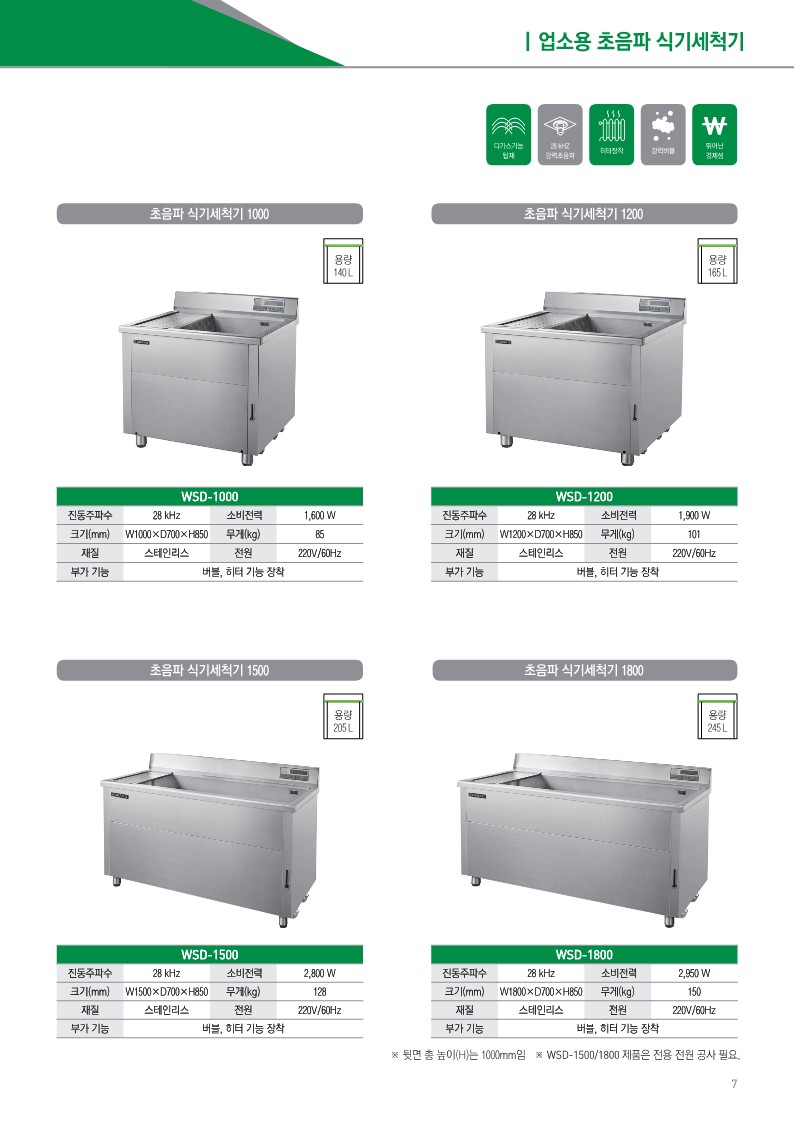 그랜드우성 초음파식기세척기