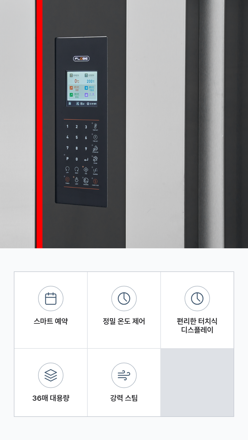 라진플로베 옵티모 36 로타리오븐 RJRO-36 대량생산용 회전식 랙오븐 (36매 랙 기본제공)