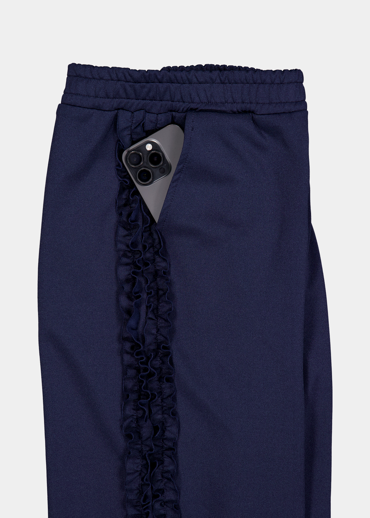 RUFFLE TRACK PANTS - NAVY - 감도 깊은 취향 셀렉트샵 29CM