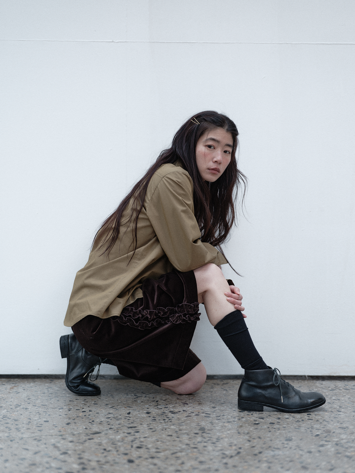 韓国商品/SAENGINSTUDIO RUFFLE COTTON VELVET CULOTTE PANTS 61zcPiMElAL._SY350_QL65_.jpg