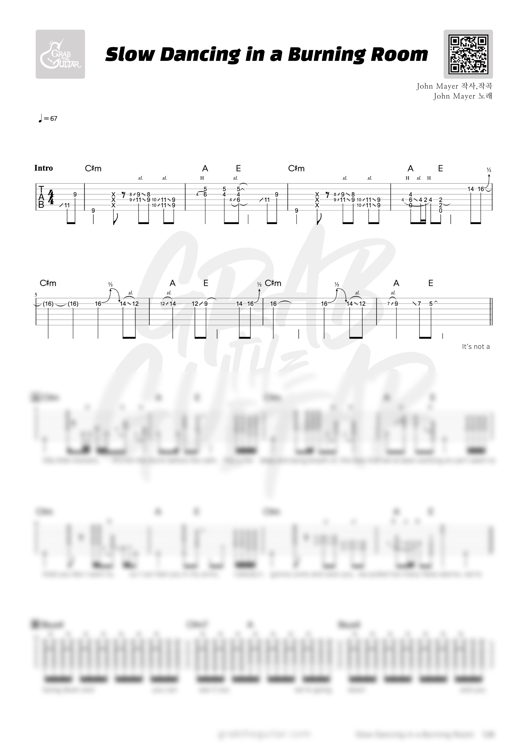 John Mayer, 존메이어, Slow Dancing in a Burning Room