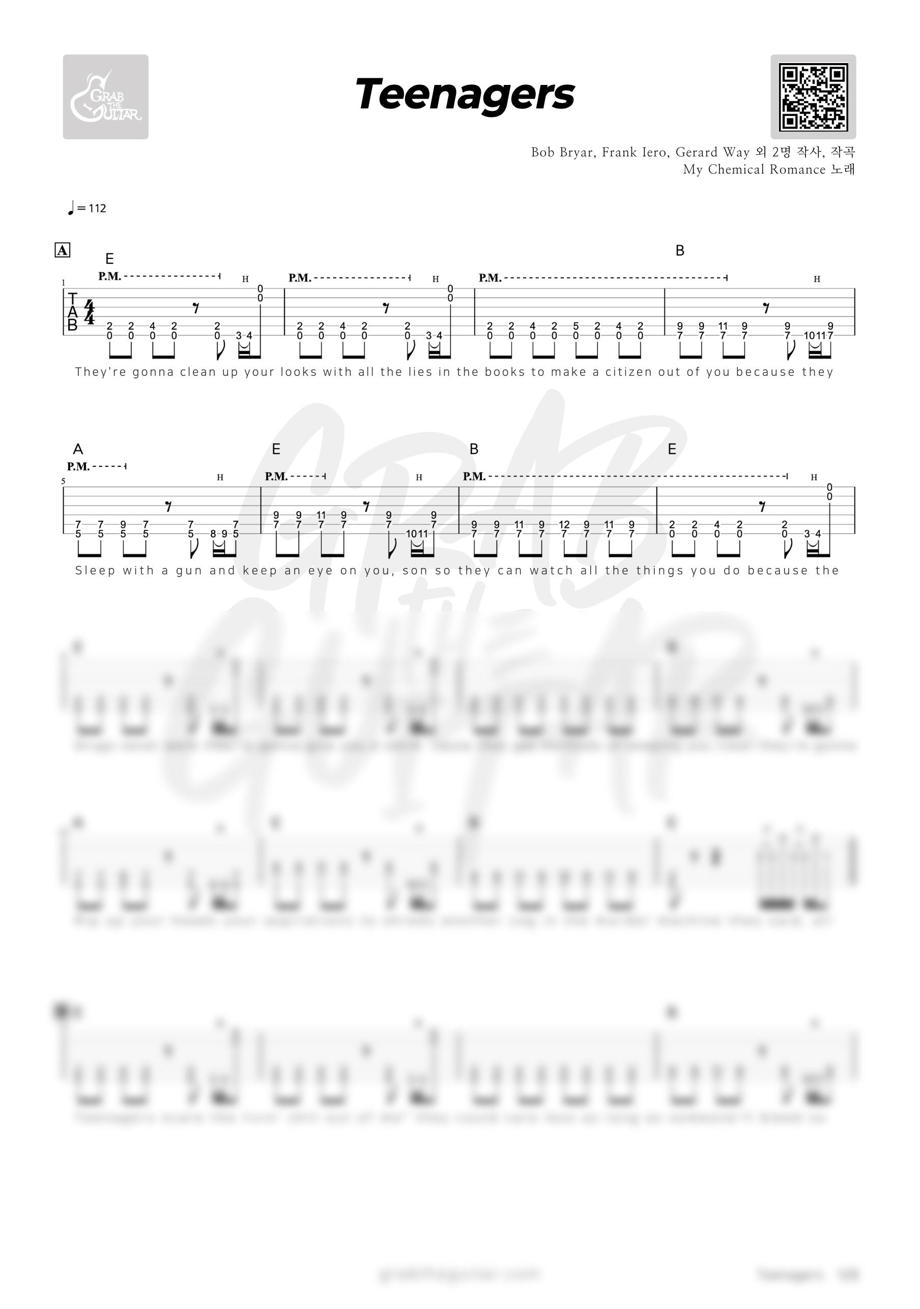 Teenagers, My Chemical Romance, MCR