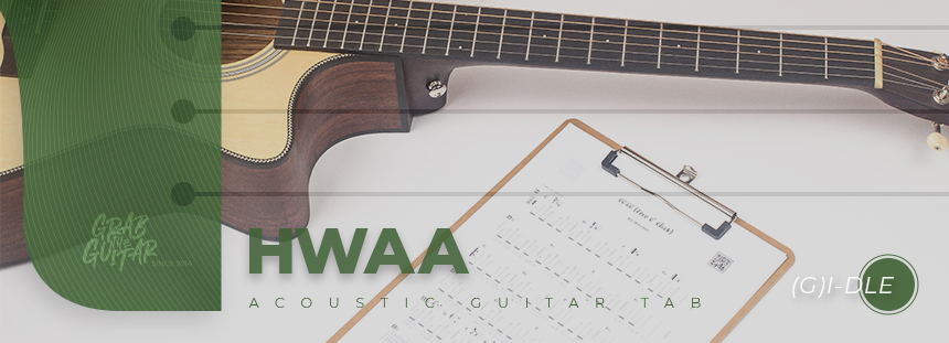 (G)I-DLE,guitar,chord,acoustic guitar,TAB,music sheet,grabtheguitar,Kpop