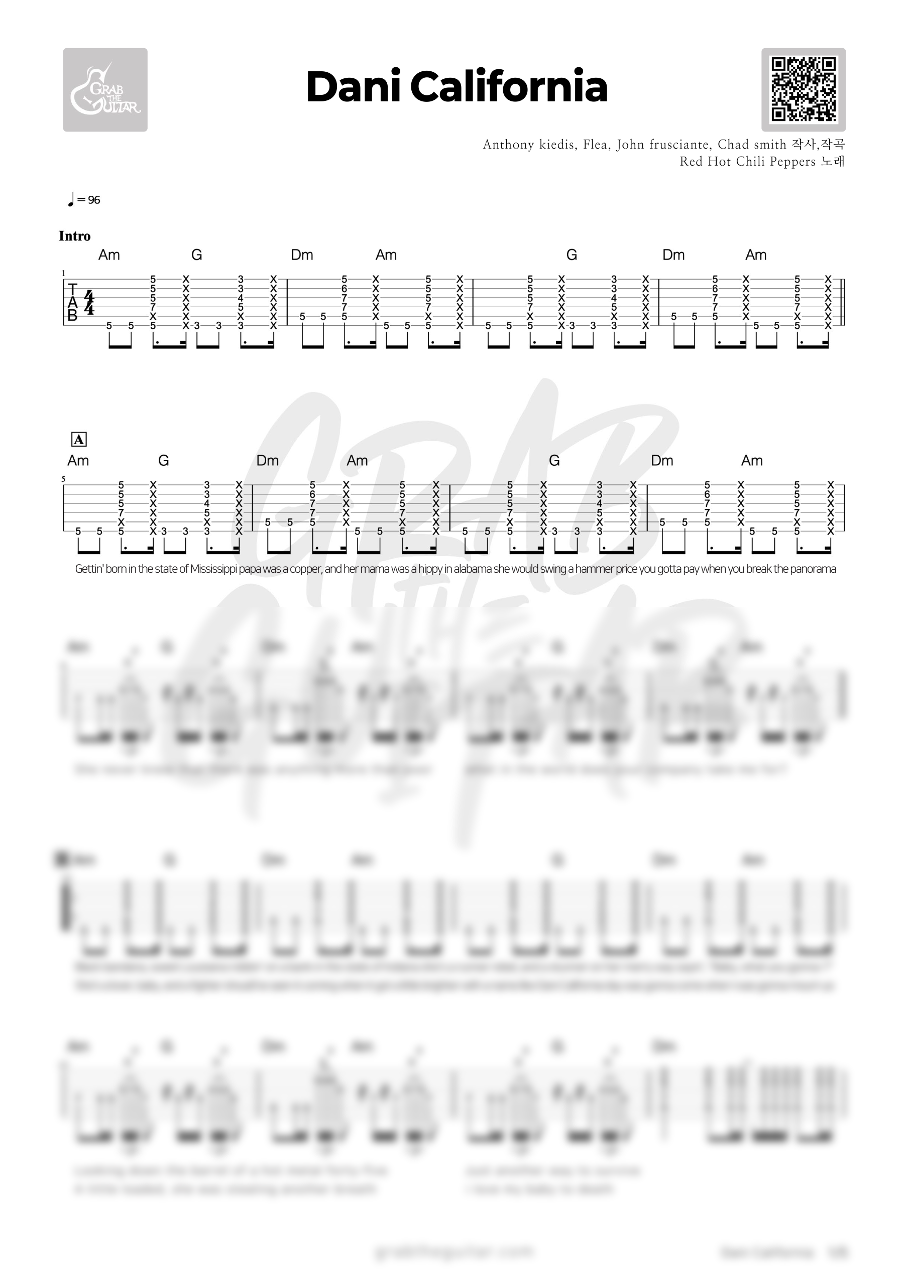 RHCP, Red Hot Chili Peppers, 레드핫칠리페퍼스, Dani California, 대니 캘리포니아