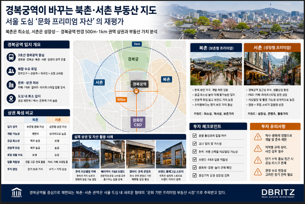 경복궁역이 바꾸는 북촌·서촌 부동산 지도… ‘감성 상권’ 넘어선 서울 도심 프리미엄 입지 분석