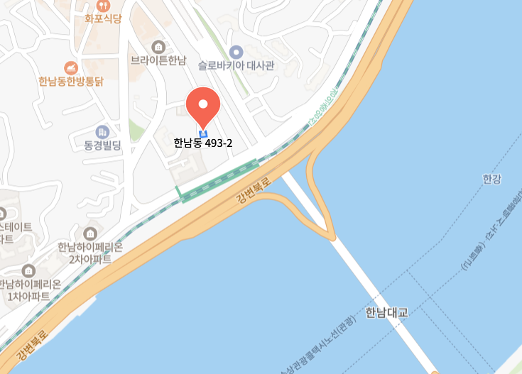 용산구 한남동 493-2 근린생활시설 상가 신축 사업 수지