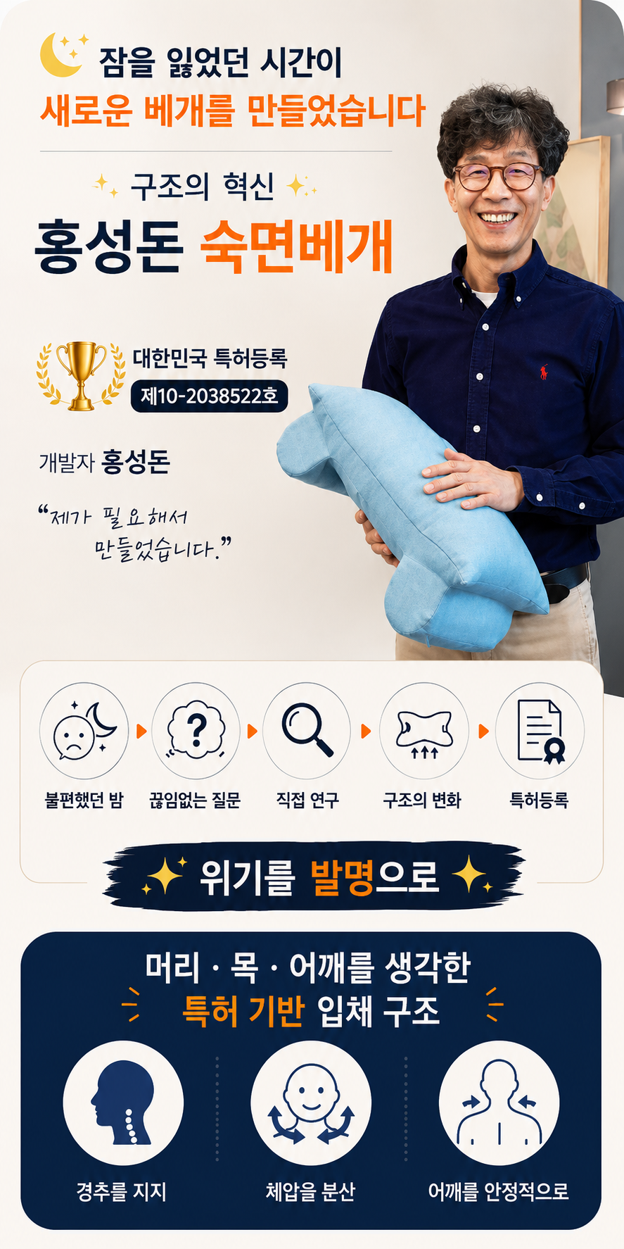 1+1 주문 홍성돈 숙면베개 성공의정석꾼 YTN 최강기업 황금나침반 베리굿베개