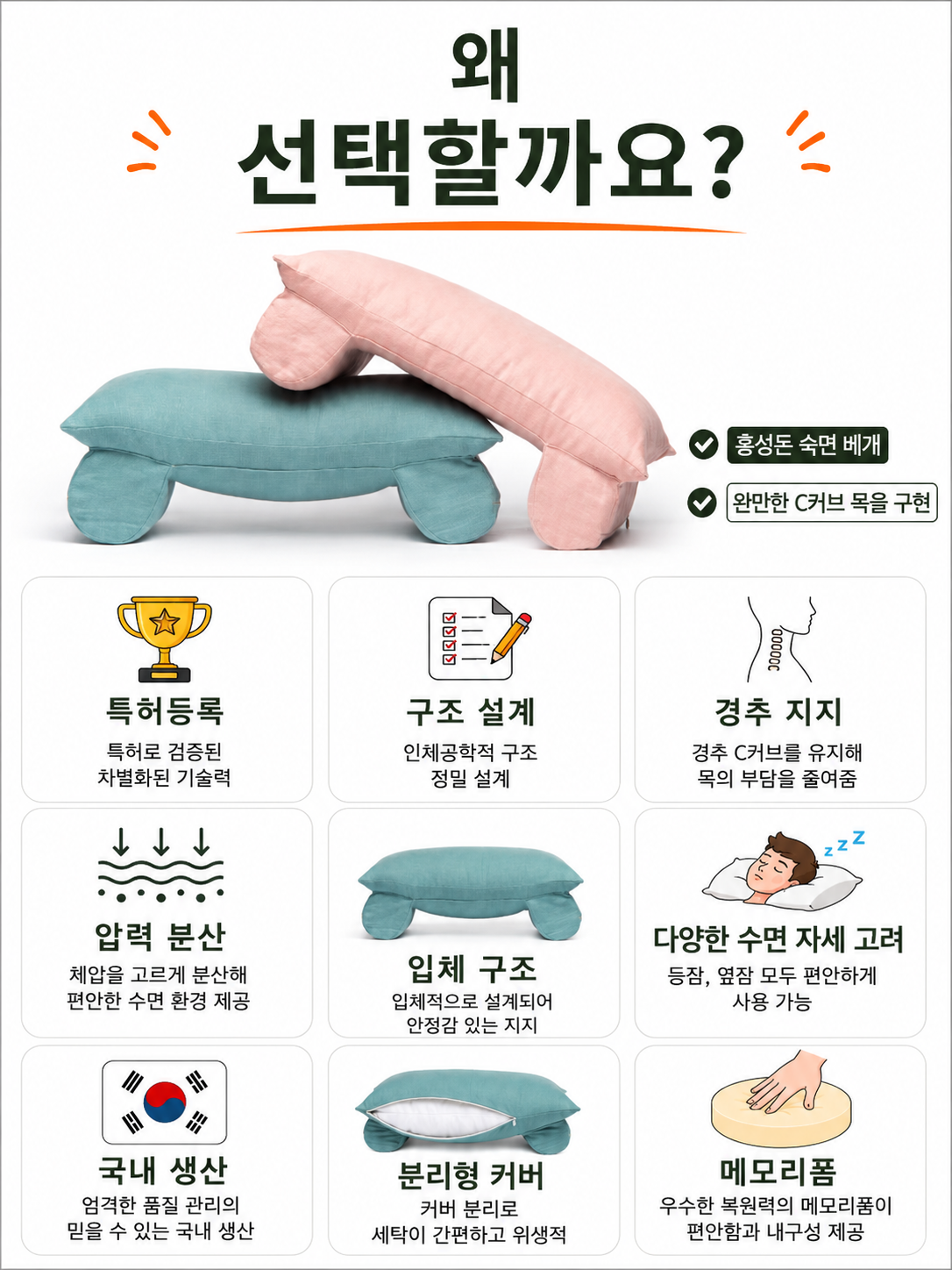 2개 주문 홍성돈 숙면베개 YTN 최강기업 황금나침반 베리굿베개 sbs biz 성공의정석꾼 TV조선 조선의사랑꾼 노래자랑 우승상품