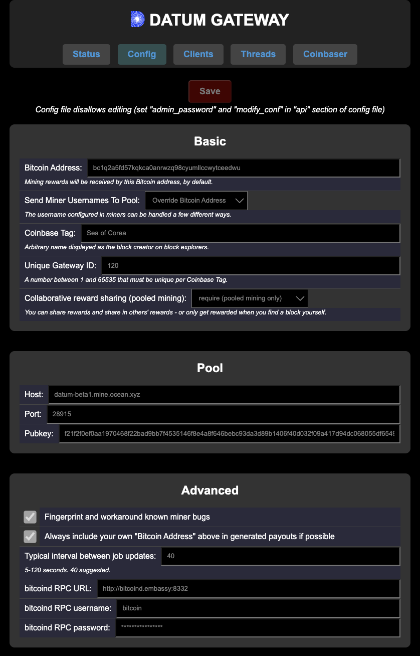 Sea of Corea 채굴풀 공개 : 비트코인상점 프로메나드 - The Coffeehouse for Freedom