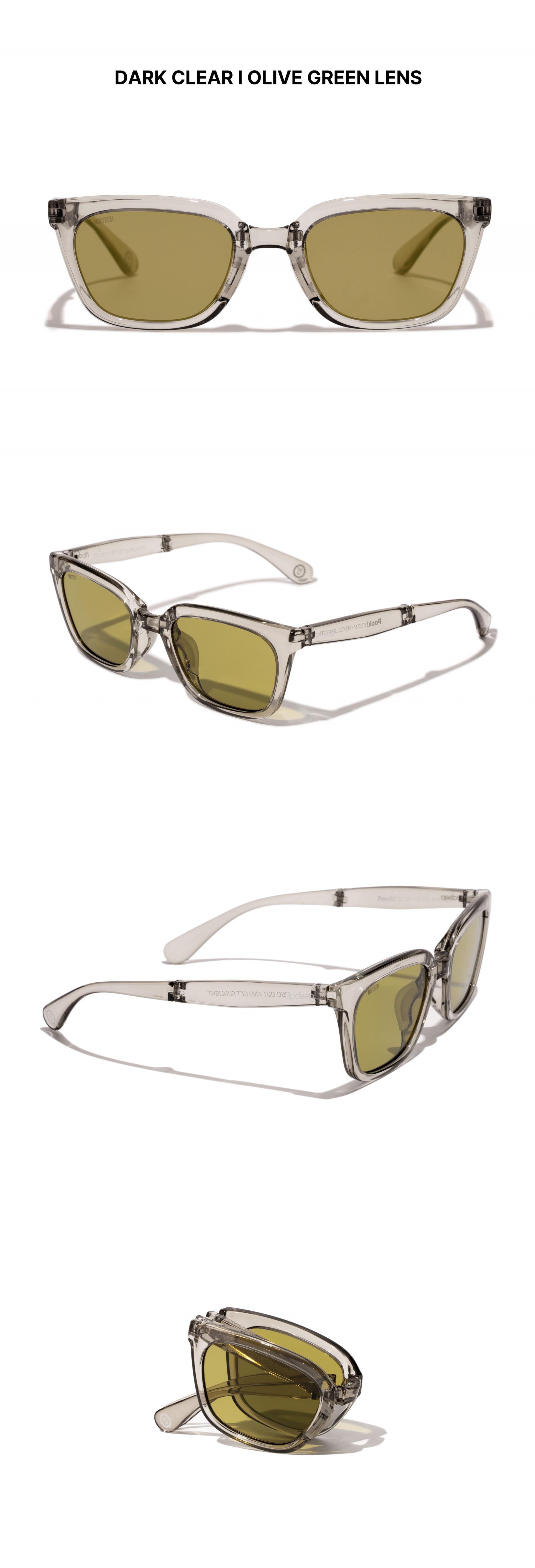 PACK! - DARK CLEAR (OLIVE GREEN LENS)