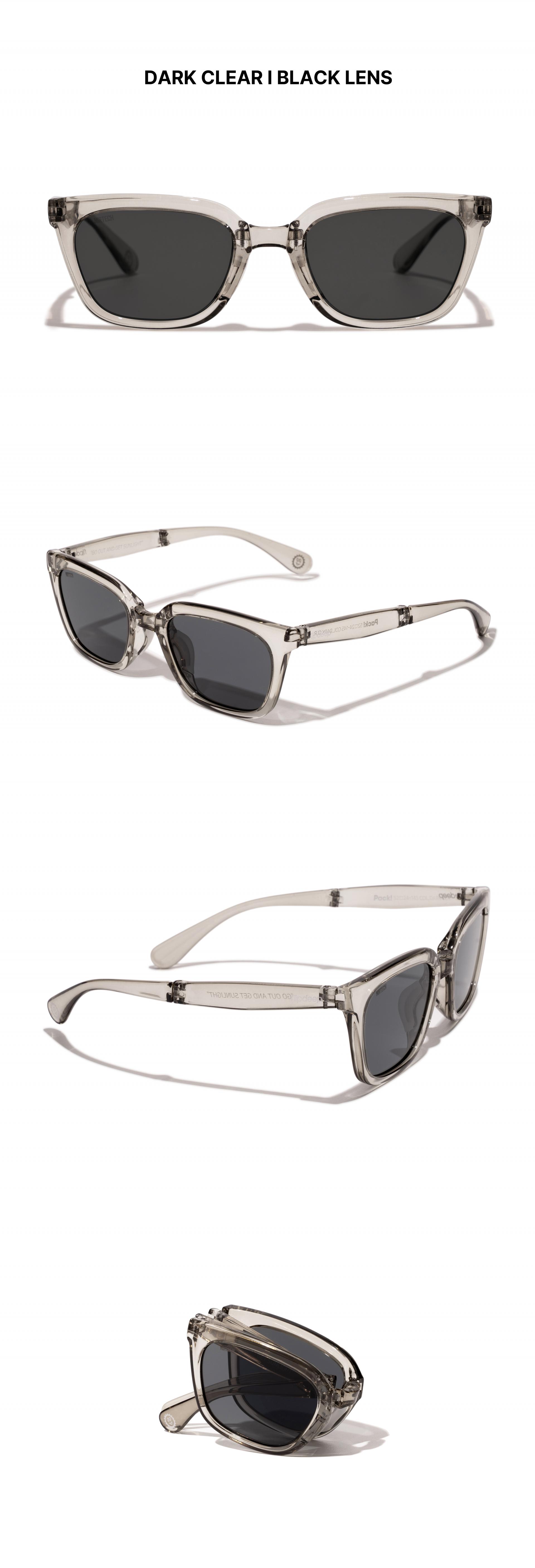 PACK! - DARK CLEAR (BLACK LENS)
