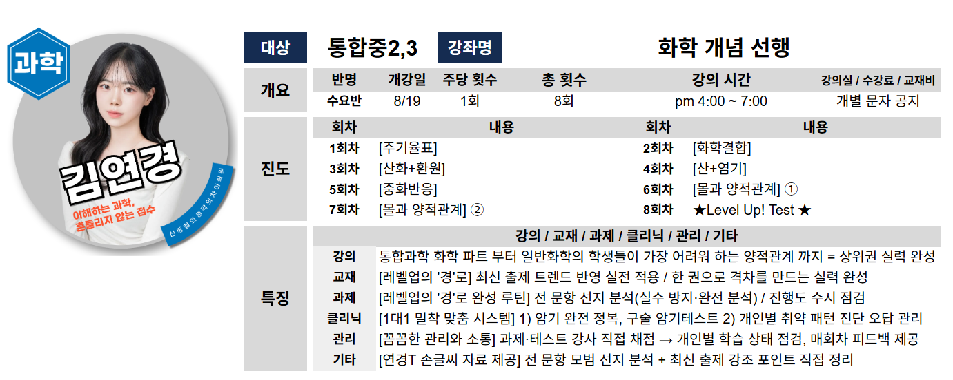 김연경 선생님 상세계획