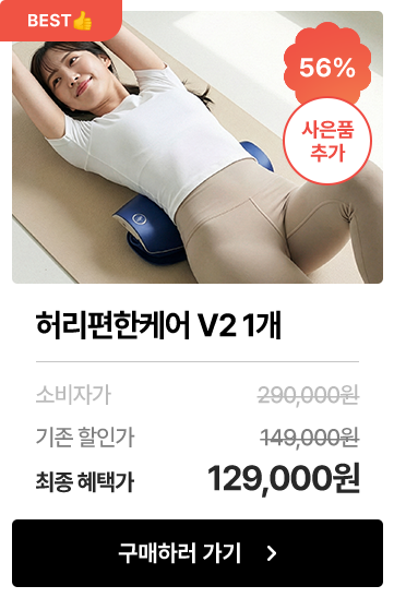 허리편한케어 V2 1개 마사지기