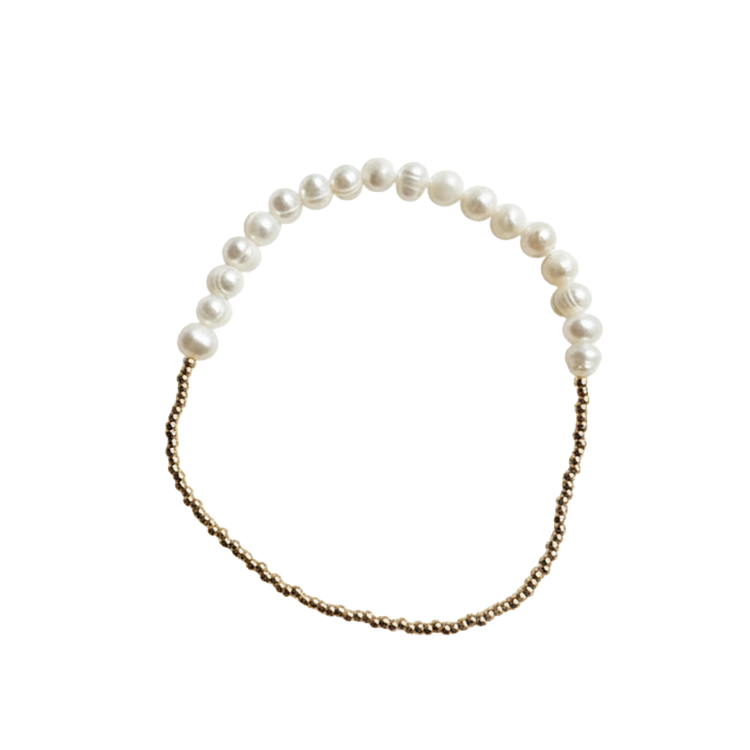 gold pearl bracelet