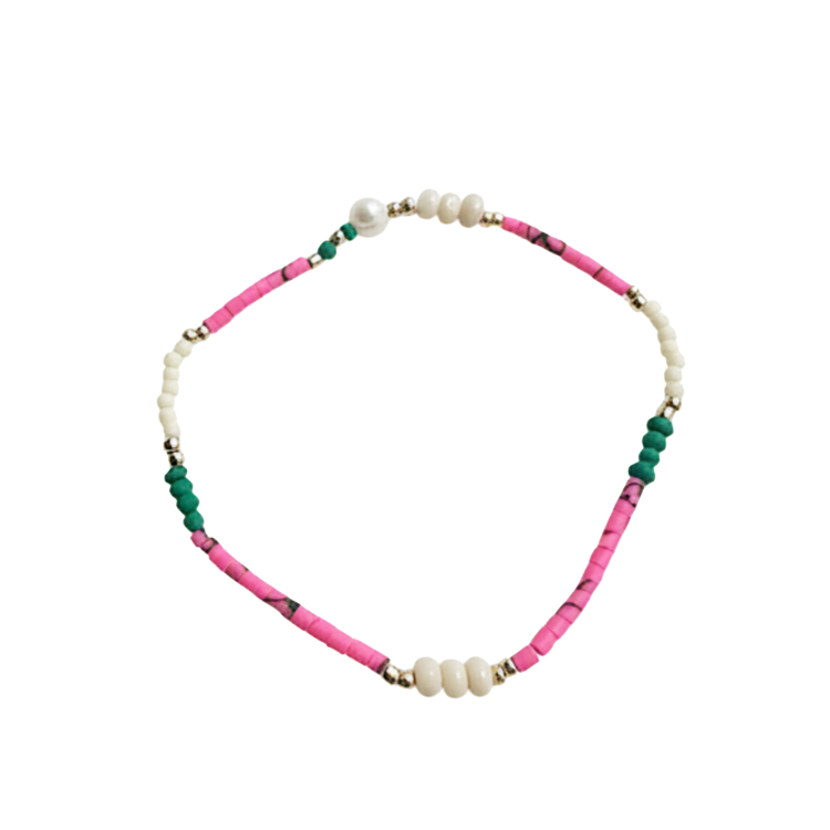 pink /green bracelet