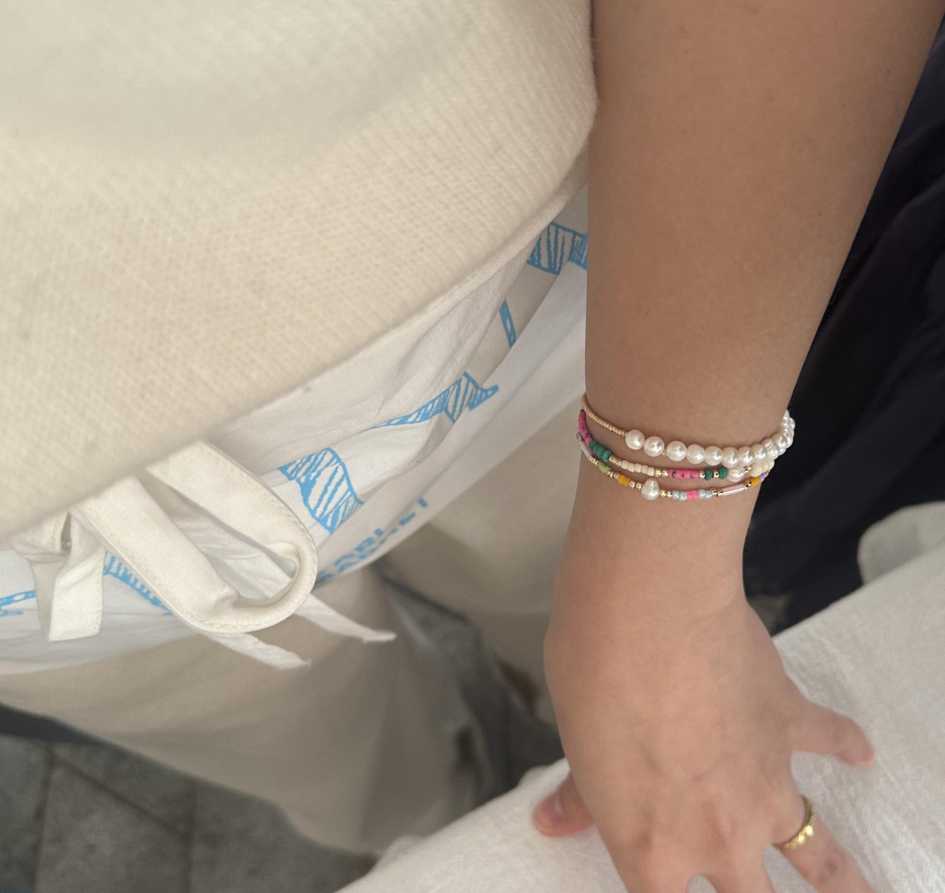 pink /green bracelet
