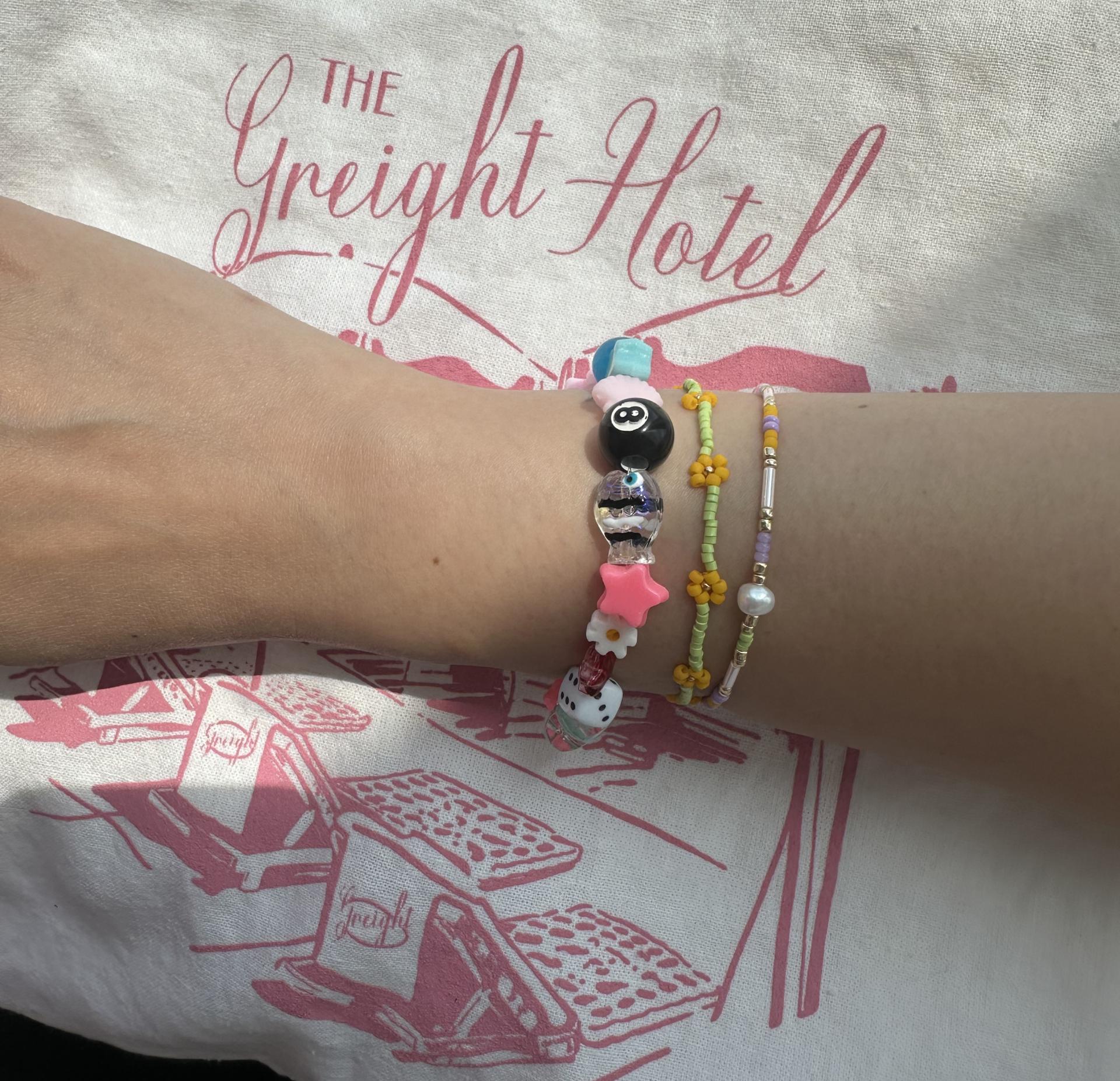 pastel pearl bracelet