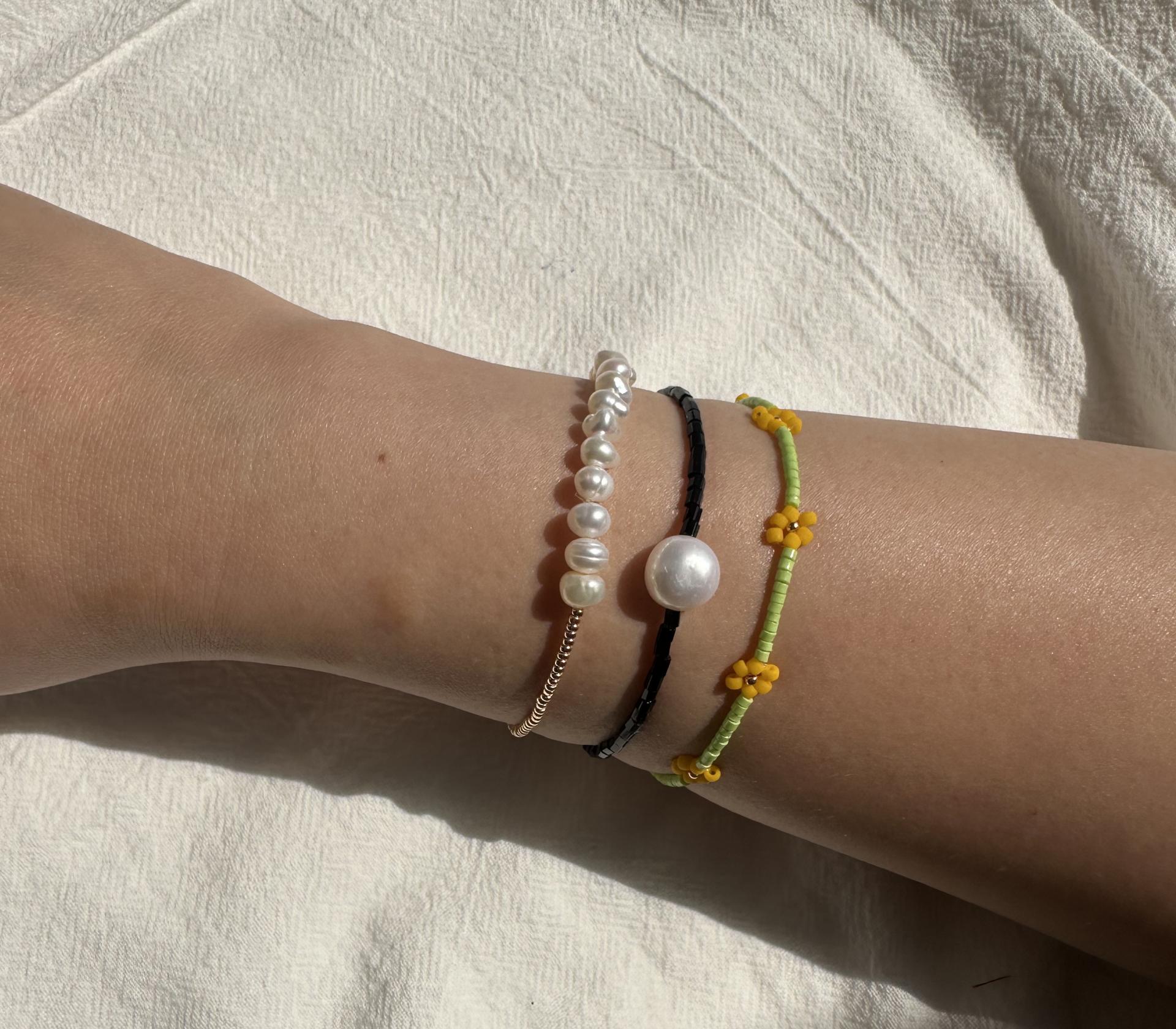 black pearl bracelet