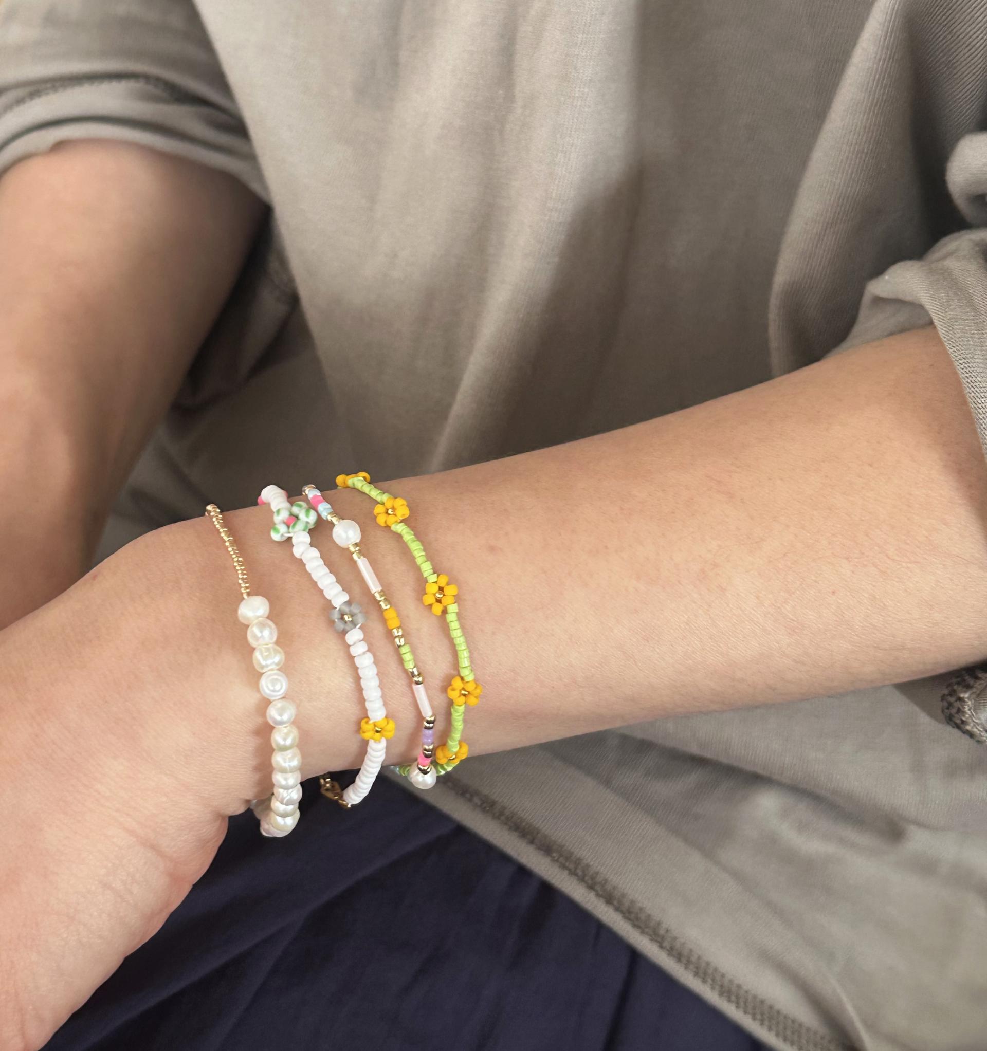 green / yellow bracelet